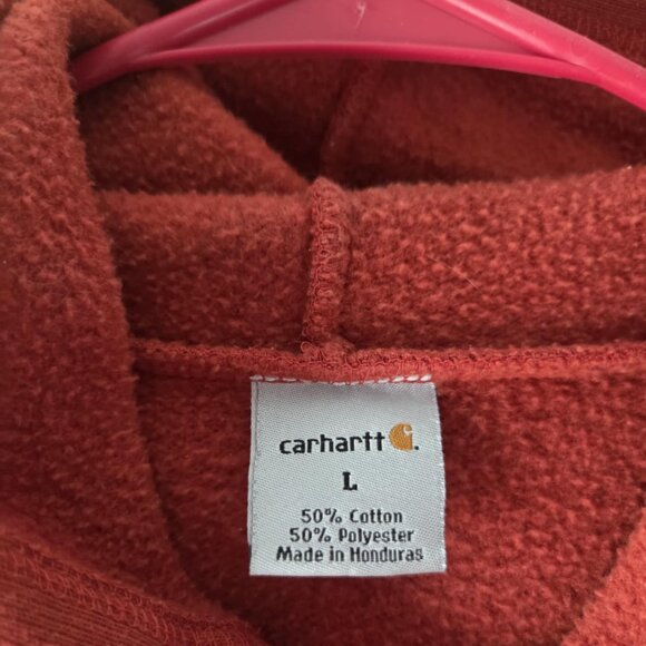 Carhartt Orange Original Fit Heavyweight Hoodie Sweatshirt - Picture 5 of 5